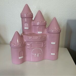 Princess Castle Pink Ceramic Piggy Bank Exclusively By Things Remembered